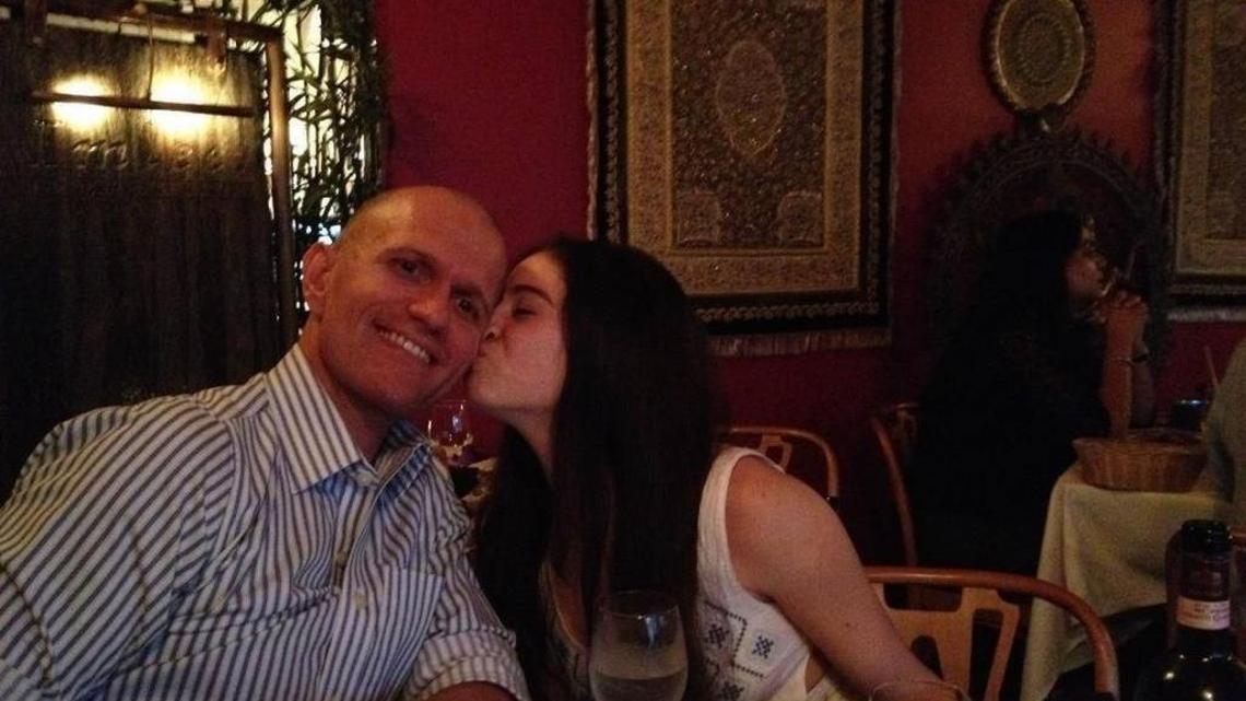 Dale Leary and Marta San Jose, his former exchange student, then wife, are shown on her public Facebook page. They were accused of molesting her sister.