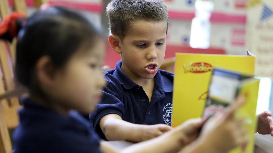 File photo of children in a kindergarten class at Henry S. West Laboratory School in Coral Gables.