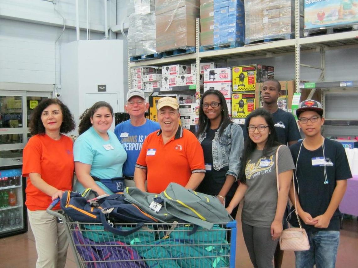 Kiwanis Club of North Miami Beach – Sunny Isles Beach members Svetlana Lana Nudel and Elizabeth Feldman participated in the club’s knapsack and school supplies giveaway program, held at Walmart. The program aims to donate supplies to students with financial need.