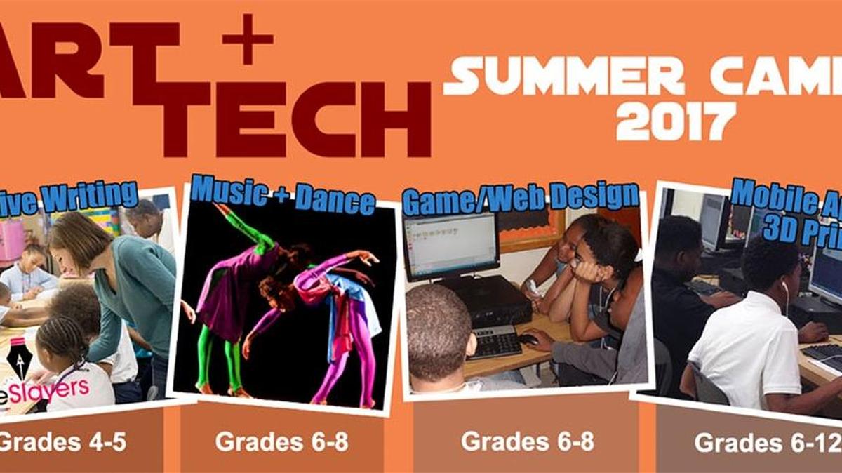The free Art + Tech camp at the Thrive Innovation District in Opa-locka will offer students an opportunity to explore creative writing, music and dance, gaming, web design, mobile apps and 3-D printing.