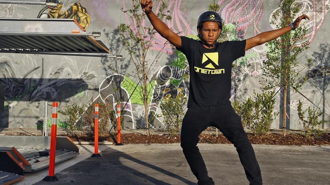 Felix Puello runs OneTown Boards, a startup that is developing traditional longboards for skateboarding with lots of tech on them to measure speed, tilt, and altitude.