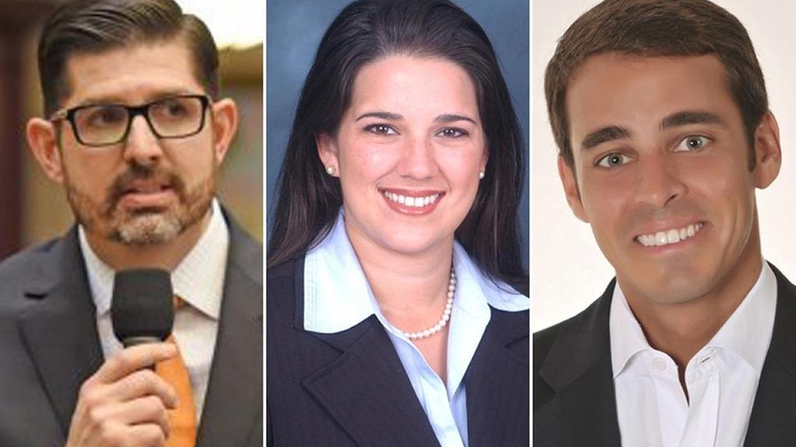 Rep. Manny Diaz Jr., Sen. Anitere Flores and Rep. Erik Fresen, three Florida lawmakers with close ties to the Miami-Dade-based charter school giant, Academica.
