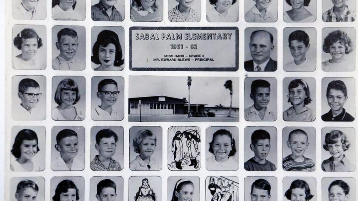 The students in Francinelee Hand’s 1961-62 third-grade class at Sabal Palm Elementary in North Miami Beach.