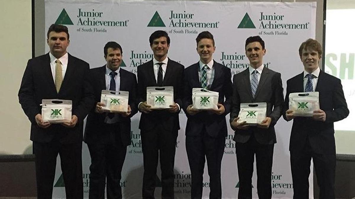 The Kar Kit was developed by six students at NSU University School in Fort Lauderdale: Andrew Hurowitz, Alexander Shuster, Alexis Bogomolni, Evan Gutkin, Cole Becker, and Matthew Steiner.