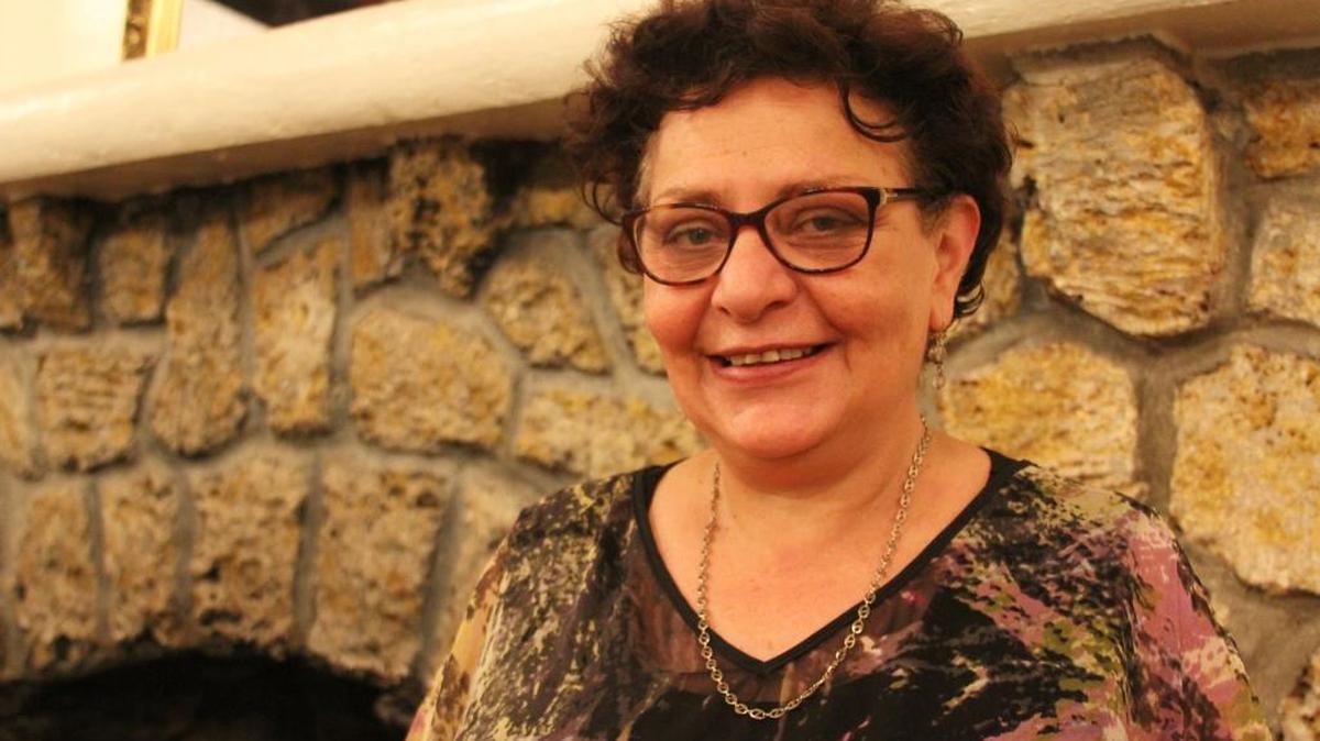Caroline Lewis, founder of the CLEO Institute, at the Woman’s Club of Coconut Grove, where she met with members to discuss climate change and rising seas.