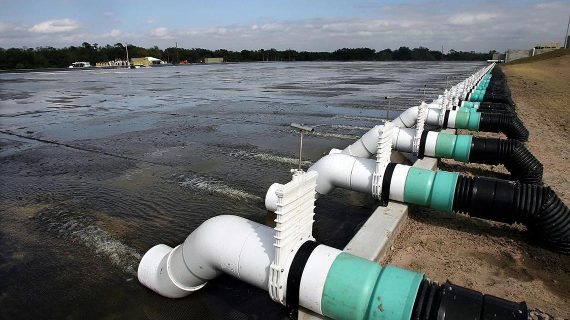 The South Florida Water Management District installed this turf scrubber in 2007. The scrubber can treat up to 15 million gallons of water per day, which removes about two metric tons of phosphorus a year, just a fraction of the amount required.