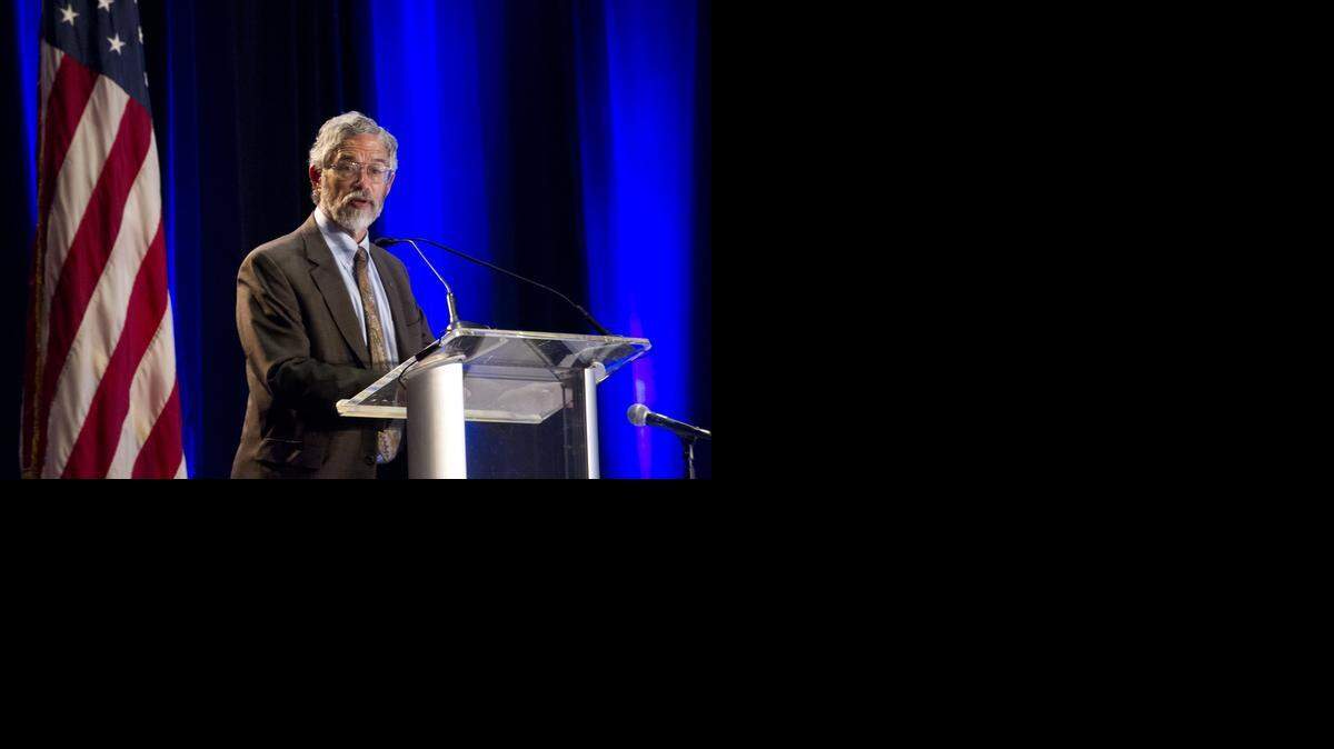 
White House chief scientist John Holdren, provided an overview of the findings that the National Climate Assessment released earlier this year during the annual climate summit held Wednesday on Miami Beach. 
