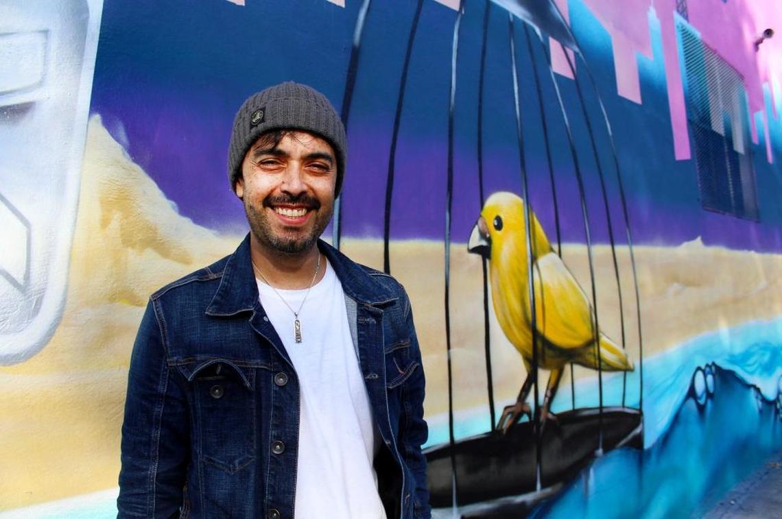 Juan Carlos Gallo, one of the AR/VR digital designers for Miami Murals, a climate-focused mural series.