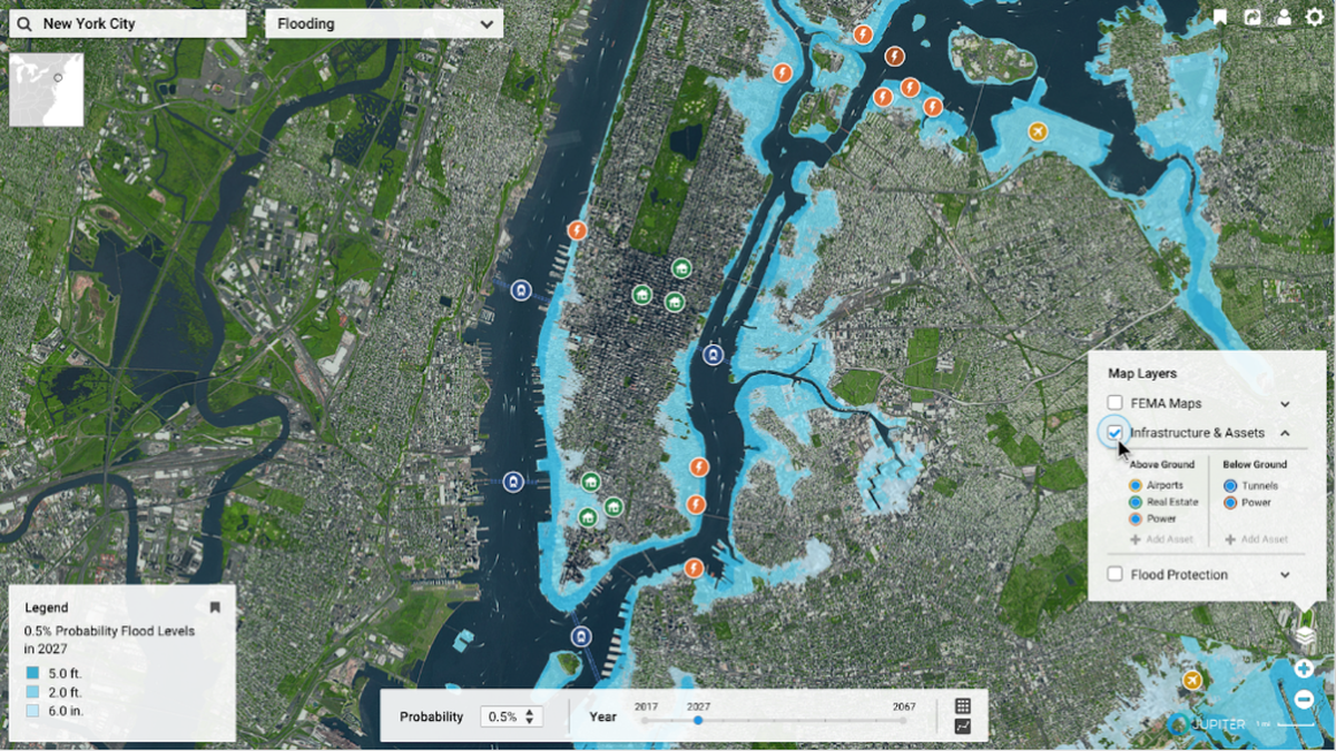 Jupiter, a Silicon Valley startup designed to offer customers a personalized forecast of how climate change will affect a piece of property, will launch in South Florida in a few months.