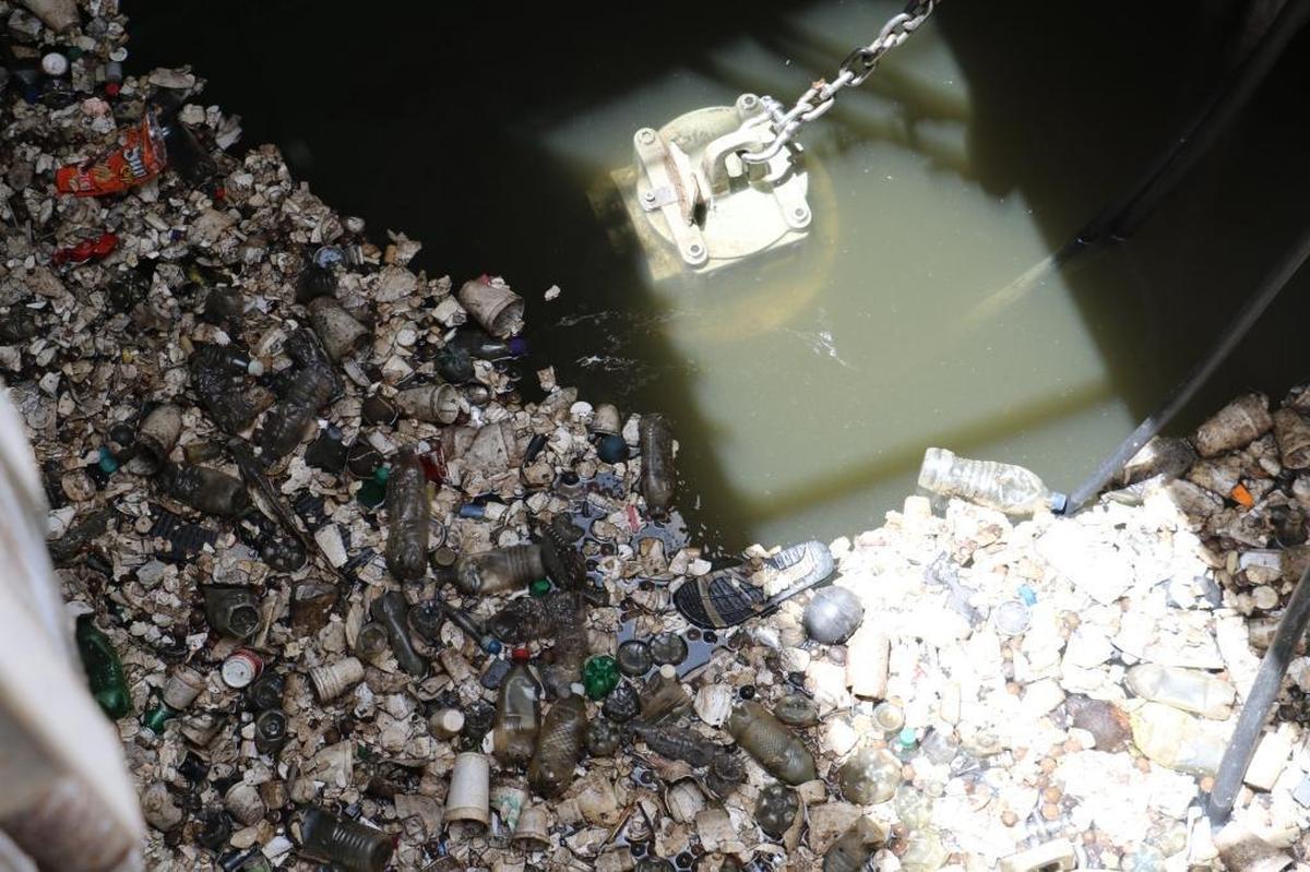 In an effort to clean storm water, Miami Beach filters out large objects at pump stations, shown here, before water is flushed into the bay. But the dirty water is not treated.