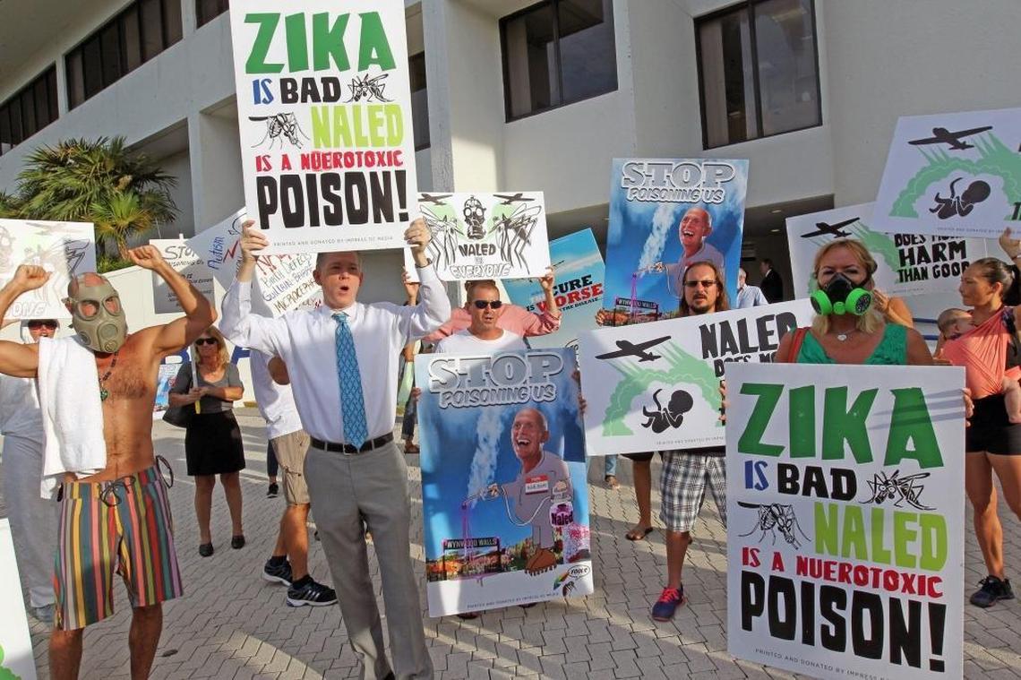 Last September, over 100 protesters demonstrated on the steps of Miami Beach City Hall against the use of the pesticide Naled being sprayed in Miami Beach to combat Zika. A new study has linked the pesticide to deficits in motor functions in Chinese babies.