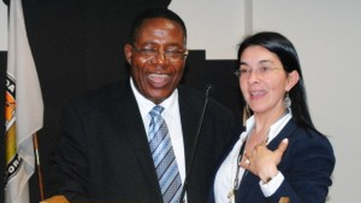 Ezekial Orji, left, was brought in to help steer Opa-locka out of its financial quagmire—despite once having steered tens of thousands in taxpayer dollars to a close friend and contractor who had been charged with taking more than $700,000 in kickbacks.