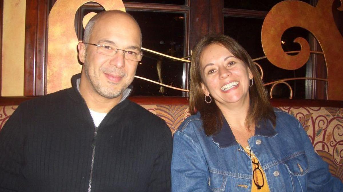 Arthur Cesar de Menezes Soares Filho and his wife pose for a photo in Miami in 2007.
