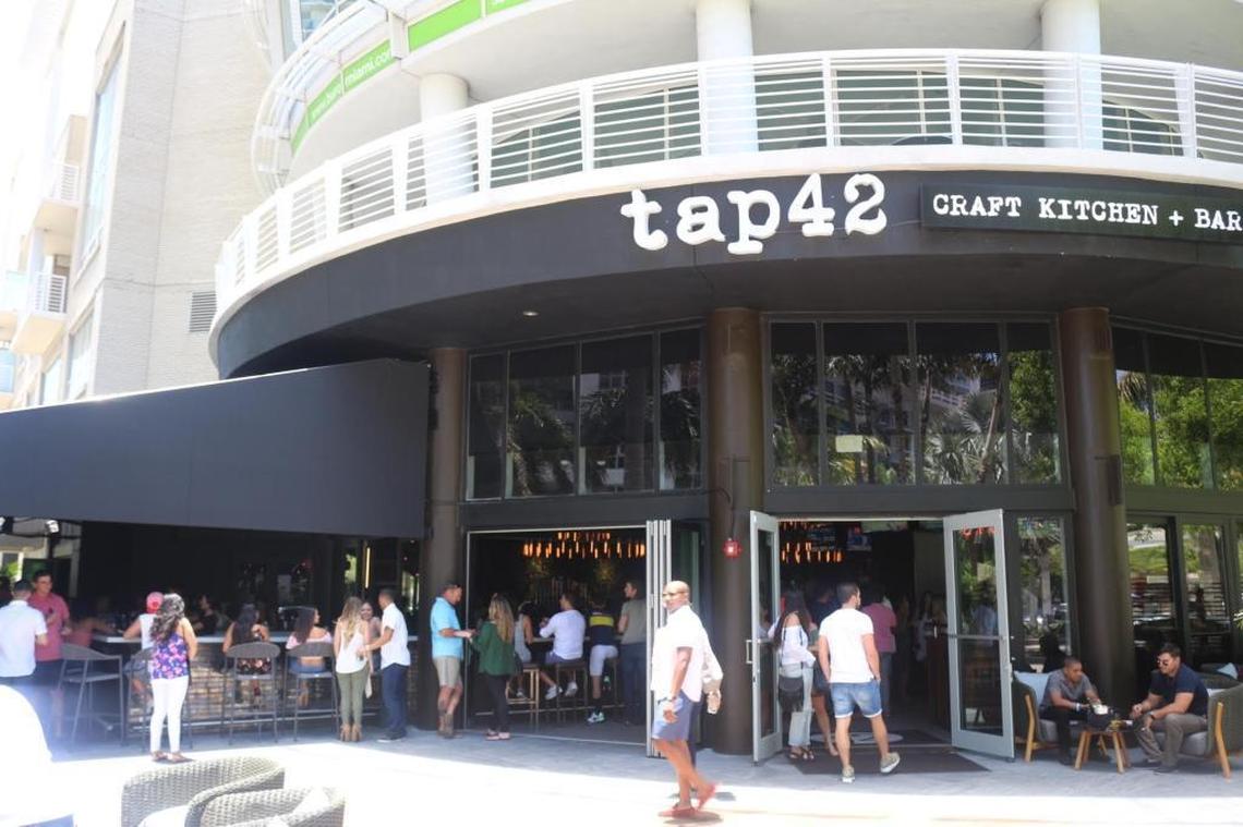 The Tap 42 Craft Kitchen & Bar at 3252 NE First Ave. in Midtown opened its doors in June. The eatery was one of the chain’s three locations to use EB-5 funds in financing. A fourth is planned for Aventura Mall.