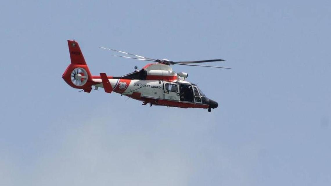 The U.S. Coast Guard is aiding the Royal Bahamas Defense Force in its search for a woman who fell from a Royal Caribbean cruise off the Bahamas Tuesday night, Oct. 22, 2024. The Coast Guard search includes one of its MH-65 helicopters.