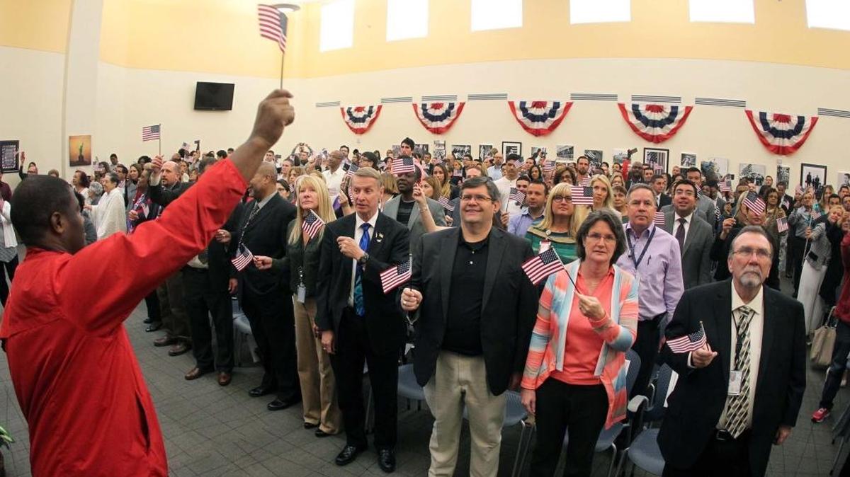 More than 150 immigrants became citizens last week in Miami.