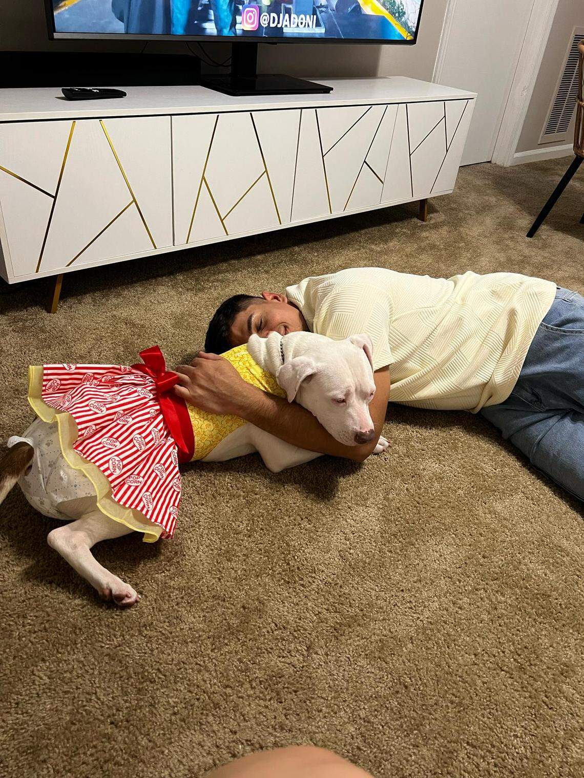 Frengel Reyes Mota, a 24-year-old Venezuelan asylum seeker, enjoyed playing with his dog, Sacha. He was deported to El Salvador’s mega prison despite having no criminal record in Venezuela or the U.S.