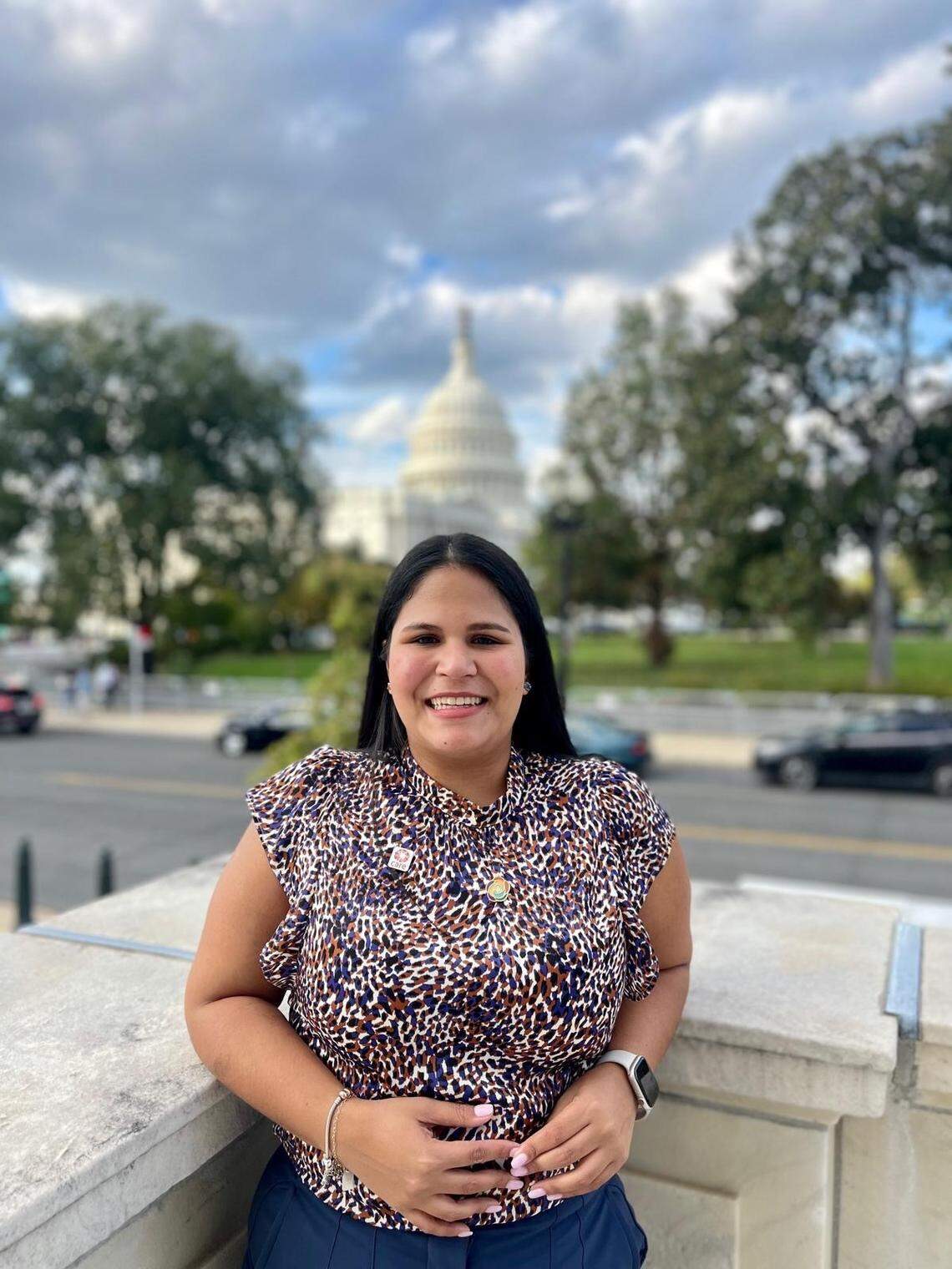 Cecilia González Herrera, 26, is one of the seven Venezuelan plaintiffs suing the Trump administration in San Francisco after the revocation of TPS protections for Venezuela. She is the only plaintiff from Florida.