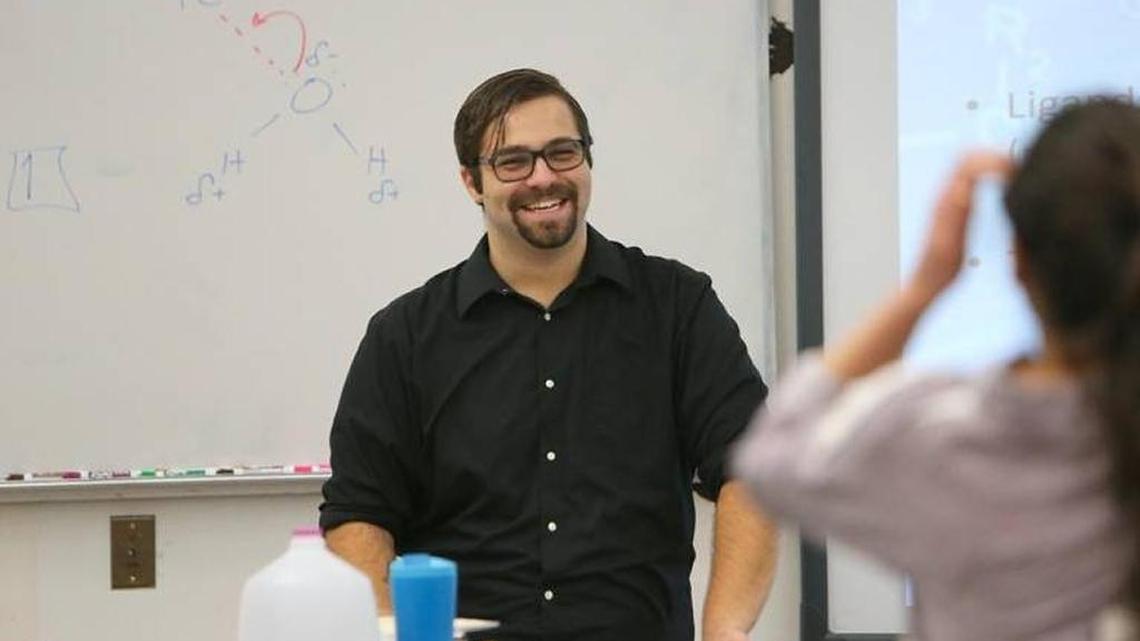 Before he qualified for DACA, 26-year-old Tomás Pendola (just 10 when he moved from Argentina to the United States), had a chemistry degree from St. Thomas University — but he was working selling magic tricks at Bayside Marketplace. Now he teaches advanced-placement chemistry at MAST Academy on Key Biscayne.