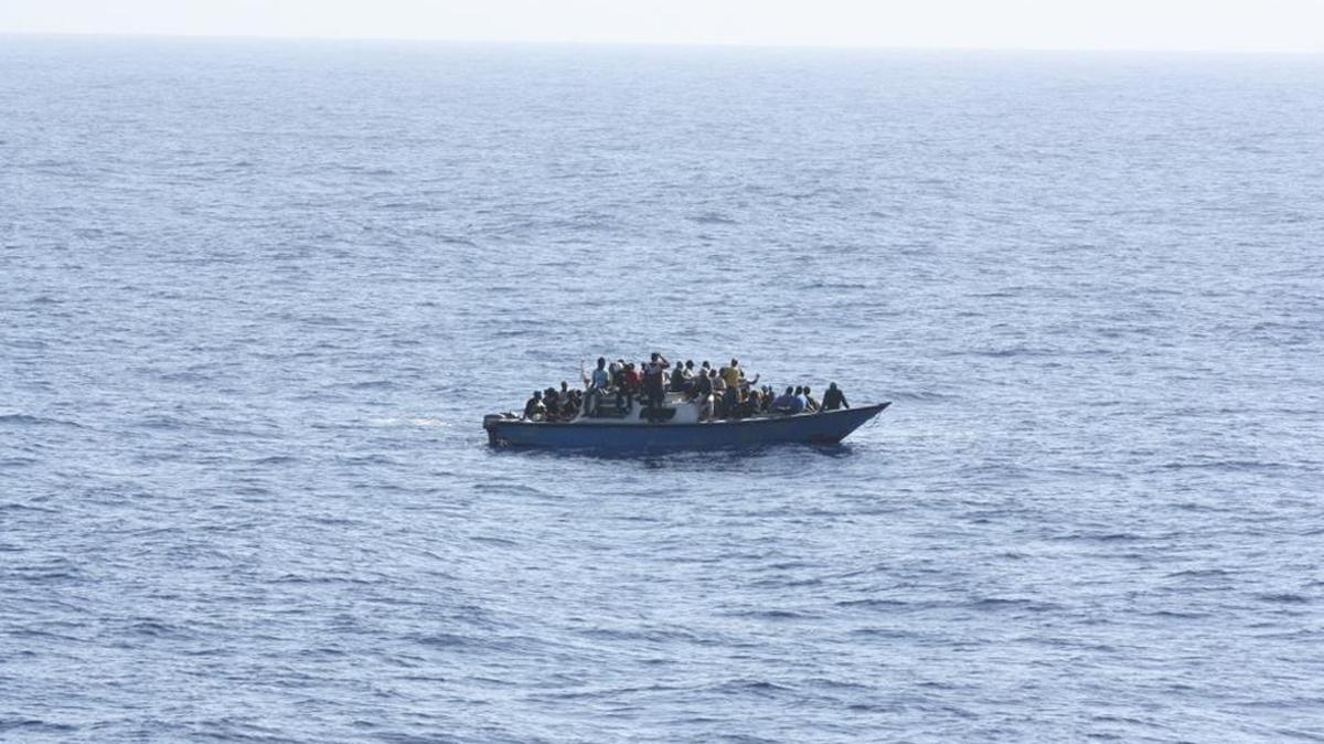 One of the boats intercepted by the U.S. Coast Guard