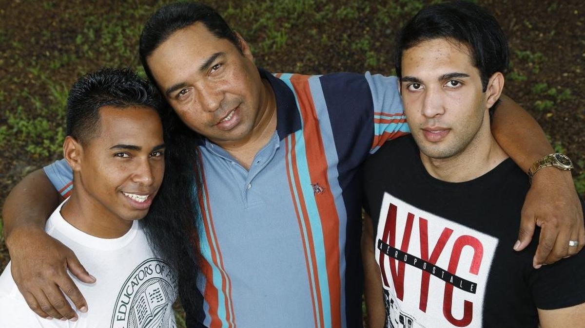Reinaldo Favier Vegas, left, Reynaldo Favier Cobas, center and Sandy Riguera Guillén.