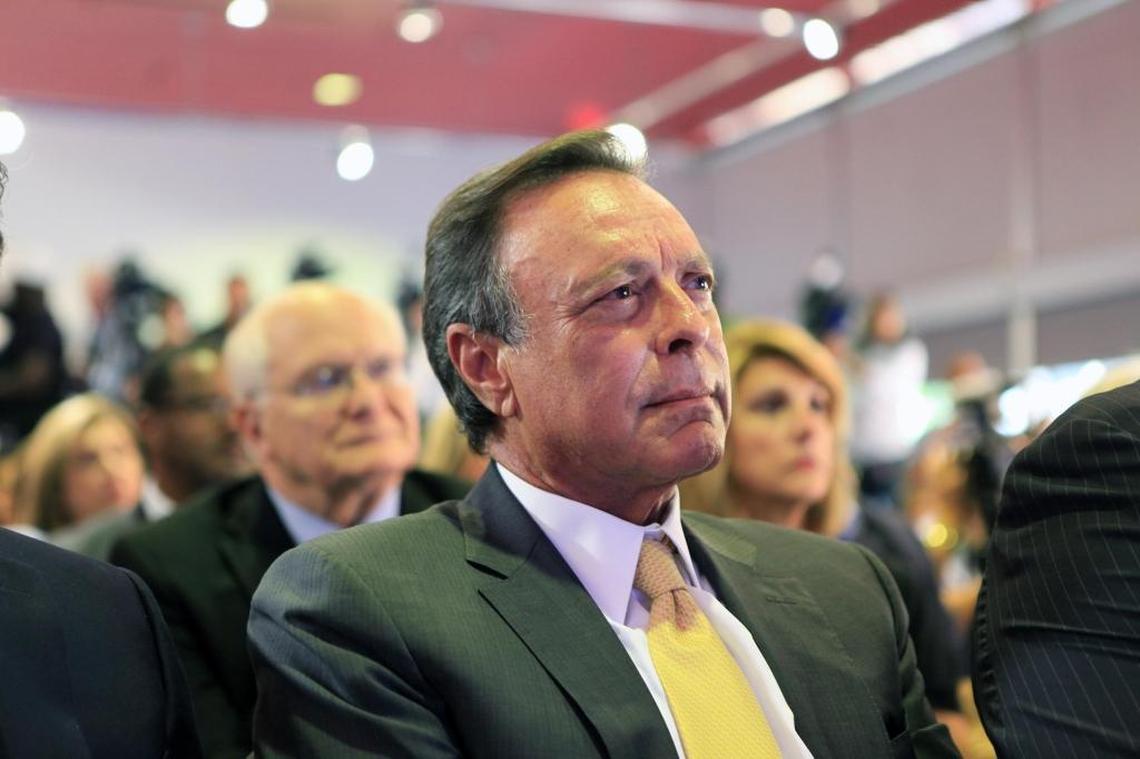Mike Fernandez listens to a speaker during a conference at Miami Dade College’s Wolfson Campus on Wednesday, August 30, 2017 where dozens of education, elected, advocacy, community, faith, business and civic leaders convened to support the Deferred Action for Childhood Arrivals (DACA) program.