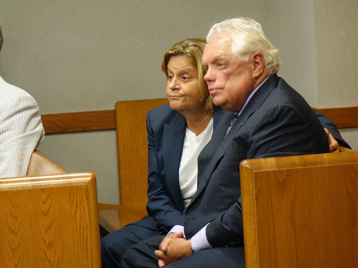 Miami lawyer Dexter Lehtinen and his wife, U.S. House Rep. Ileana Ros-Lehtinen, in court on Friday. Lehtinen, a former U.S. attorney in Miami, testified against former Miccosukee attorney Bernardo Roman in a disciplinary hearing held by the Florida Bar.