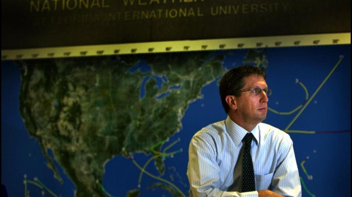 Rick Knabb, at the National Hurricane Center in West Miami-Dade on Wednesday September 12, 2012, is departing after five years.