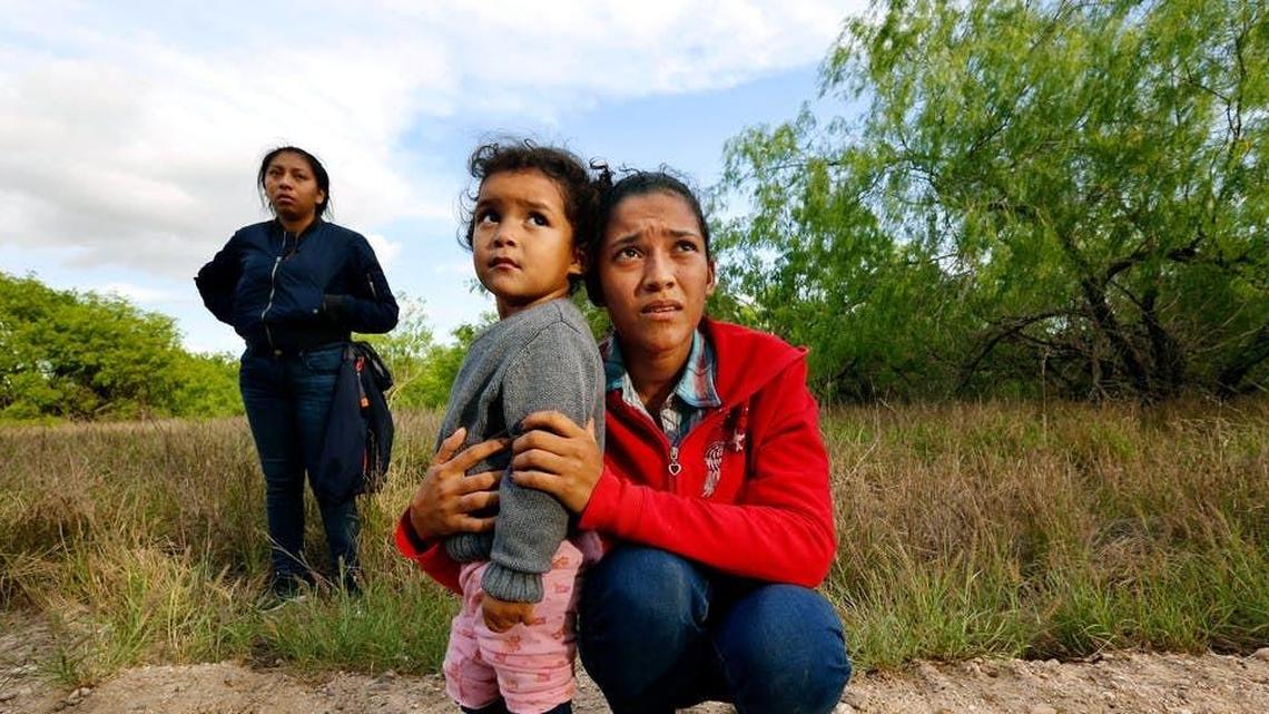 Migrants in Texas, where military bases may house children taken from their parents who cross the border illegally.