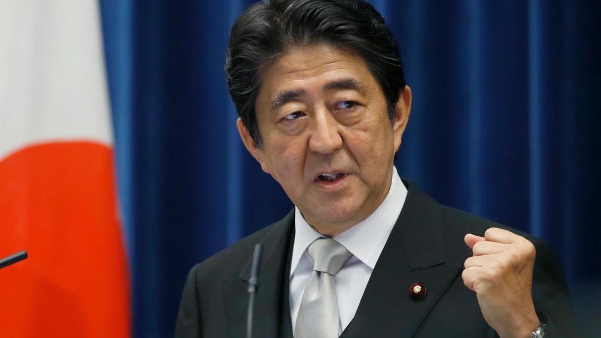 In this Aug. 3, 2016 photo, Japan’s Prime Minister Shinzo Abe speaks during a press conference at the prime minister’s official residence in Tokyo.