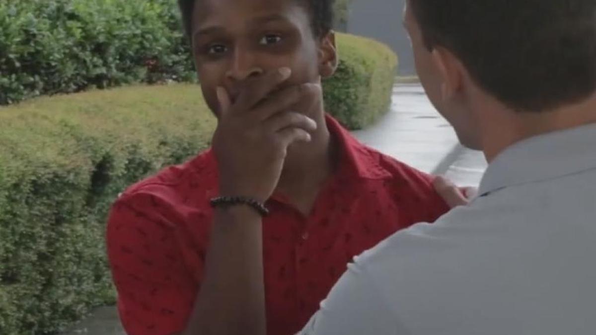 Walter Carr, who walked 20 miles to work, was gifted a car by his new boss, Luke Marklin.