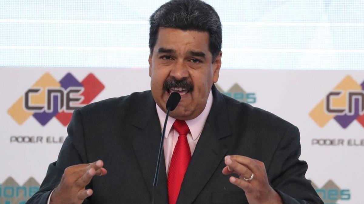 Venezuelan President Nicolas Maduro, delivers a speech during a ceremony in which he received the credential as President-elect for the 2019-2025 period in Caracas, Venezuela, May 22, 2018. (Miguel Gutierrez/EFE/ ZUMA Press/TNS)