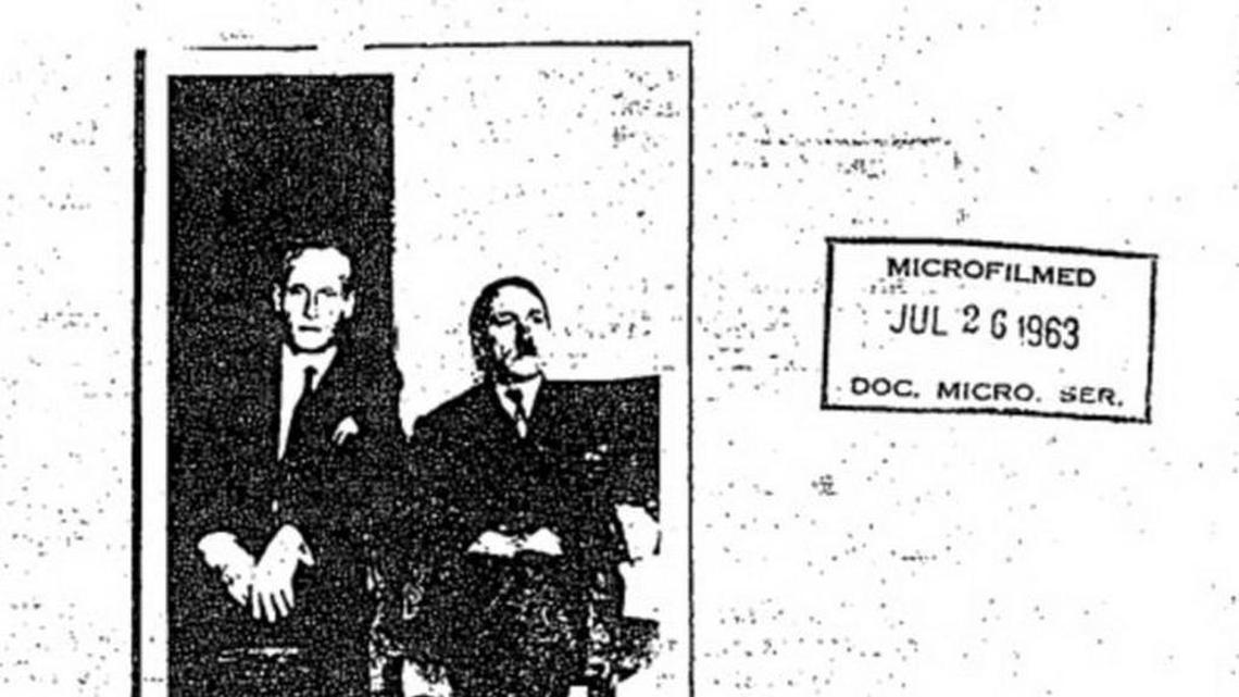 This photo was alleged to show Adolf Hitler as he was hiding in South America after World War II.