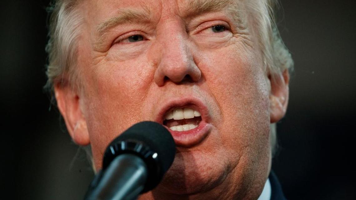 Republican presidential candidate Donald Trump speaks during a campaign rally, Thursday, Oct. 27, 2016, in Springfield, Ohio.