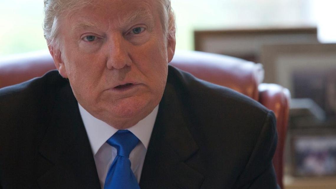 Republican presidential candidate Donald Trump