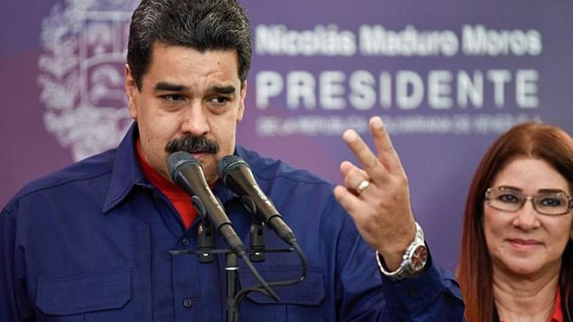 Venezuelan President Nicolas Maduro, shown in 2017, announced elections this week.