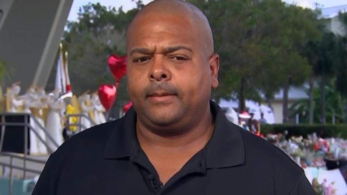 Sean Simpson, a teacher at Marjory Stoneman Douglas High School, inadvertently left his handgun in a Broward bathroom.