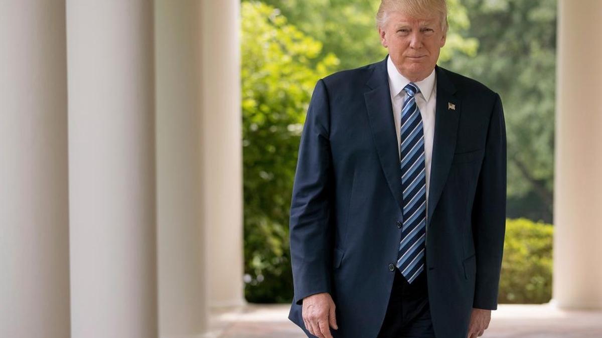 President Donald Trump walks along the West Wing Colonnade at the White House in Washington, Friday, April 21, 2017. Young immigrants brought to the U.S. illegally as children can ‘rest easy,’ the president said, telling the Dreamers they will not be targets for deportation under his immigration policies.
