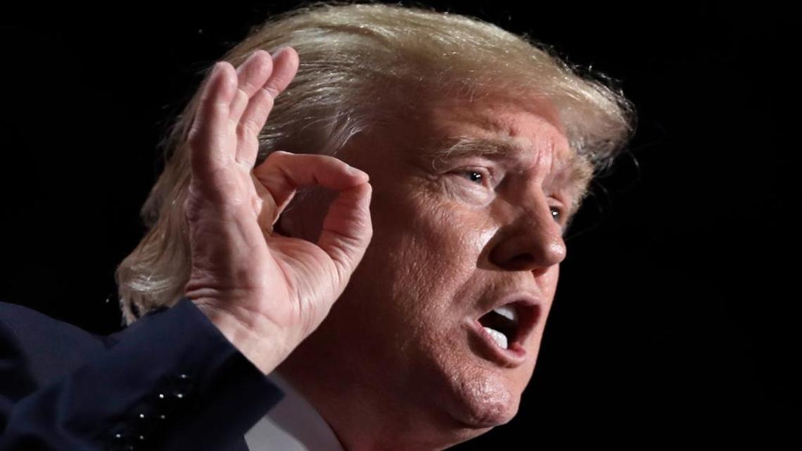 Republican Presidential Candidate Donald Trump, speaks during the final day of the Republican National Convention in Cleveland, Thursday, July 21, 2016.