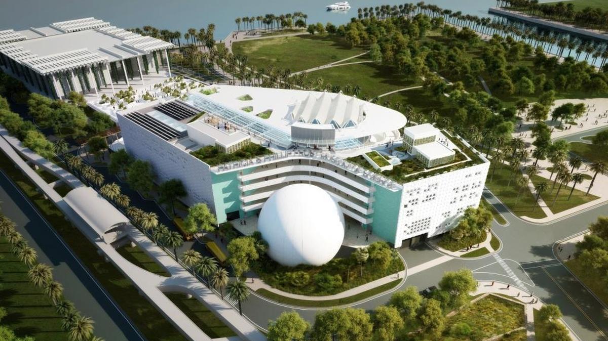 Artist rendering of the Patricia and Phillip Frost Museum of Science on Friday, February 5, 2016.