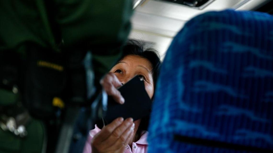 Immigration checks by Border Patrol officers along the Mexican and Canadian borders, like this one in 2010 at the Buffalo-Depew Amtrak station, are nothing new. But frequent searches of passengers on Greyhound buses in Florida are.