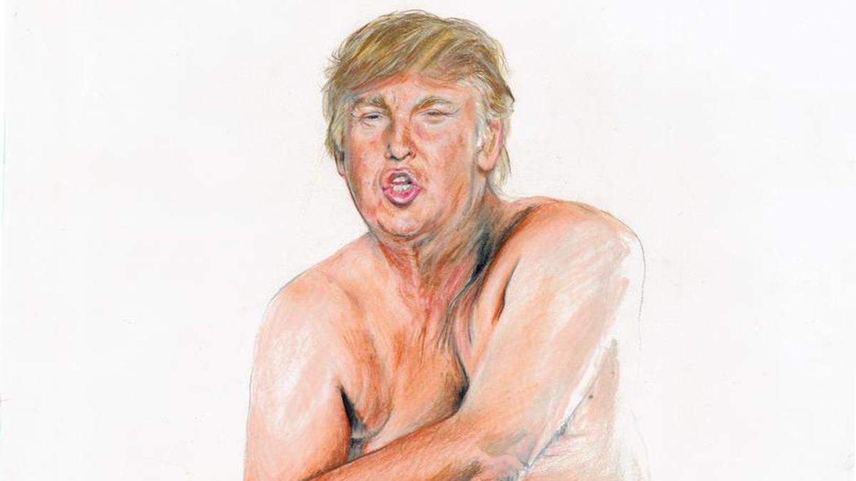 A Trump nude: not so yuuuge