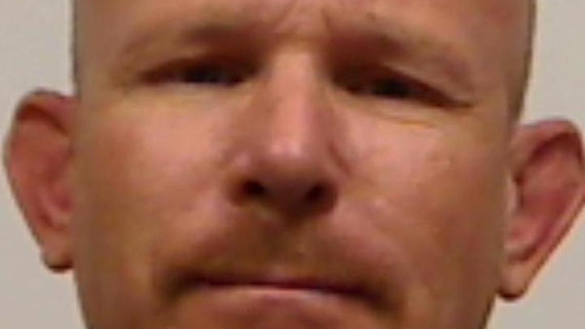 A February mugshot of Ebersole, still a fugitive as of Wednesday afternoon.