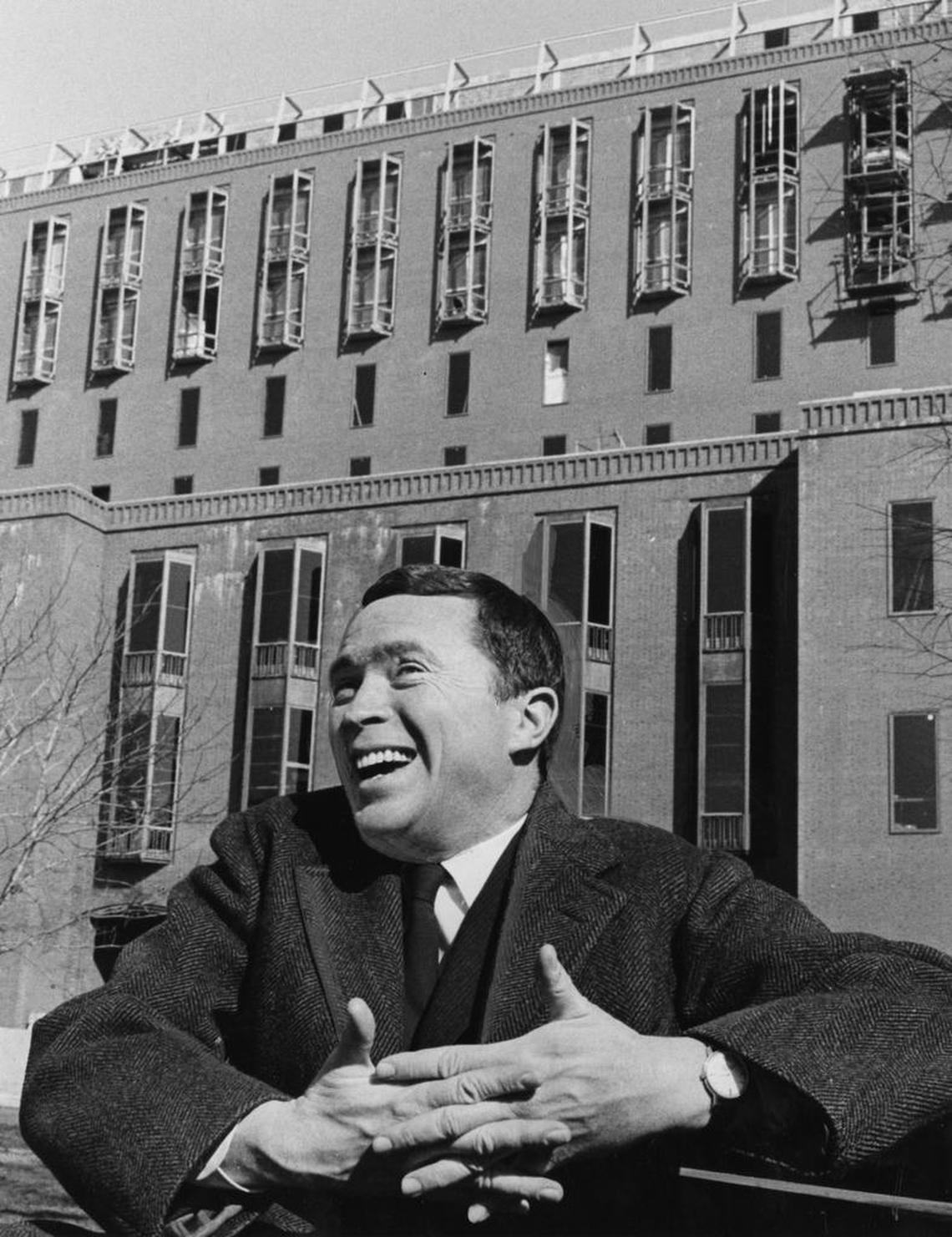 Vincent Scully, shown in 1966, began teaching at Yale University in 1947 and continued until 2009. He also was a distinguished visiting professor at the University of Miami, starting in 1991.