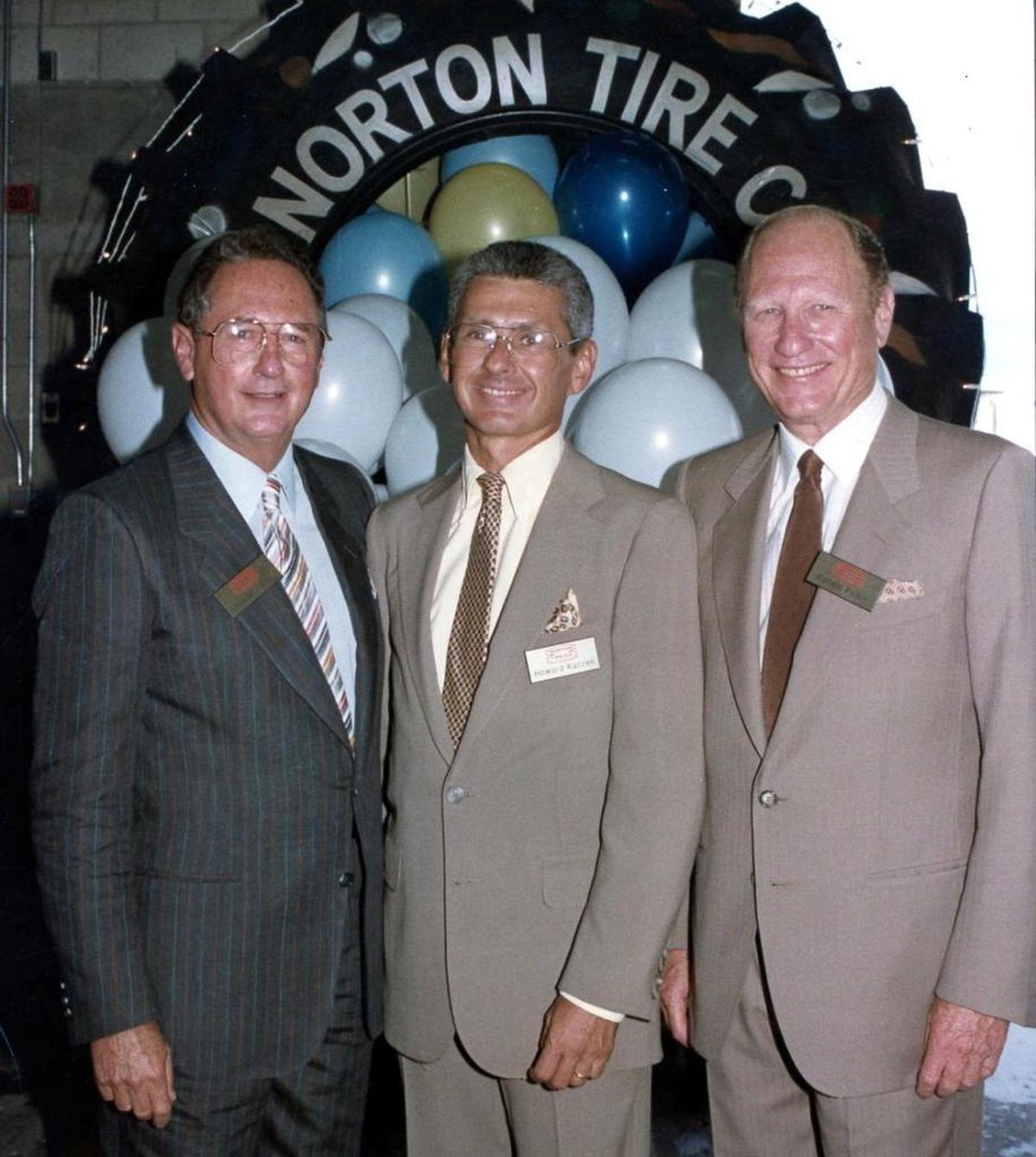 Norton Pallot, Howard Katzen and Ronald Pallot ran Norton Tire for decades after the Pallot’s father Louis founded the company in Miami in 1924. Norton was sold to Goodyear in 1986.