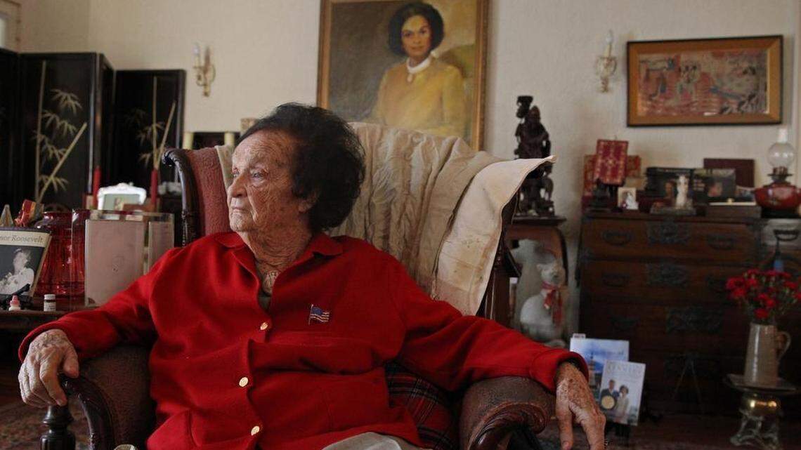 Coral Gables activist Roxcy O'Neal Bolton at her home in Coral Gables on Wednesday, November 28, 2012. Bolton plans to donate Gables memorabilia, history, to the historical museum in Tallahassee and also has donated to City Hall locally.