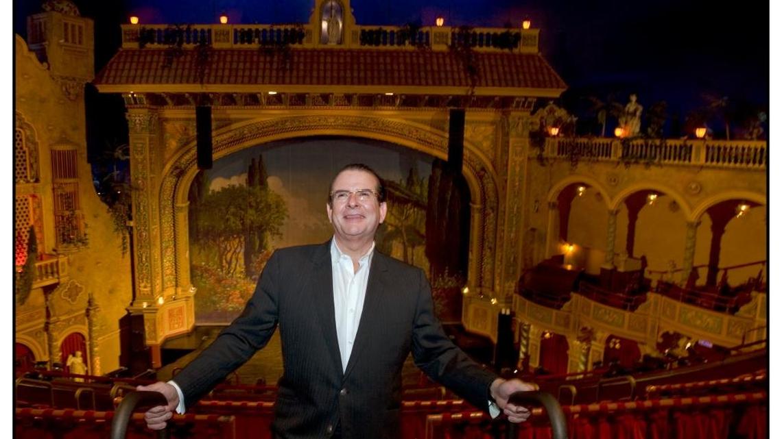 Herman Echevarria toured the Gusman Theater in 2011 in downtown Miami. The late Echevarria, an advertising executive, former Hialeah councilman and “Real Housewives of Miami” husband, spearheaded efforts to save the historic theater.