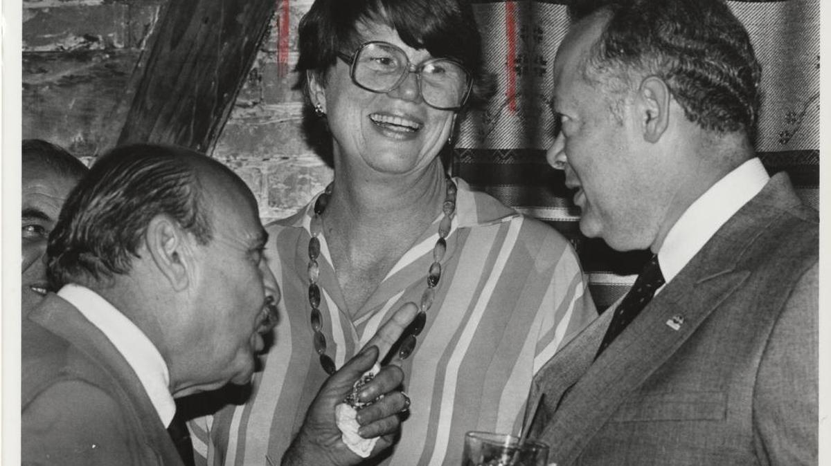 In a Herald file photo from the 1990s, Miami-Dade State Attorney Janet Reno attends a Latin Chamber of Commerce event.