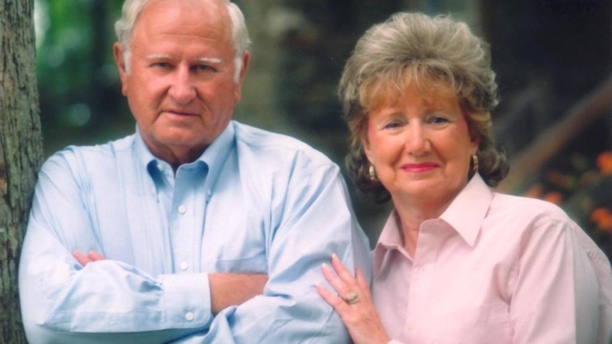 The Rev. Harold Oates Taylor and his wife MaryAnn Taylor on their 40th anniversary in 1996.