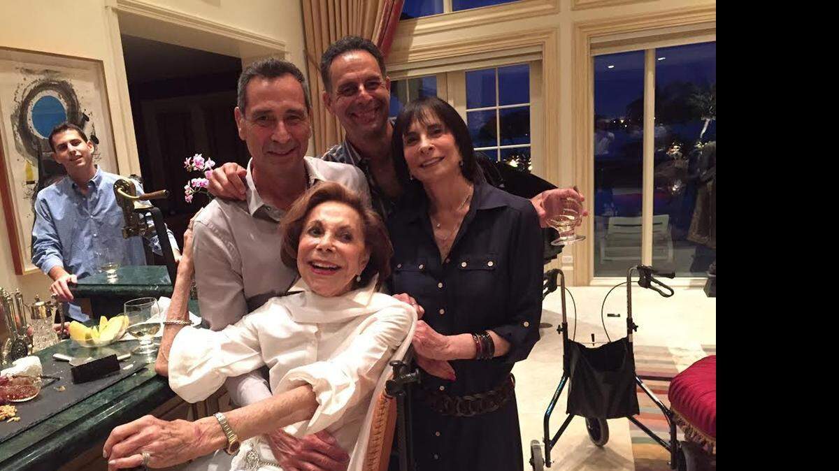 
ALL IN THE FAMILY: Muriel Rudolph (center) is flanked by her children (left-right) Richard Rudolph, Doug Rudolph, and Judi Rudolph Male. As successful as she was in interior designing, her children speak of a kind and giving mother. Rudolph is grandmother to actress Maya Rudolph whose mother, late R&B star Minnie Riperton, was married to songwriter Richard Rudolph who co-wrote her ’70s classics, ‘Lovin’ You’ and ‘Memory Lane.’
